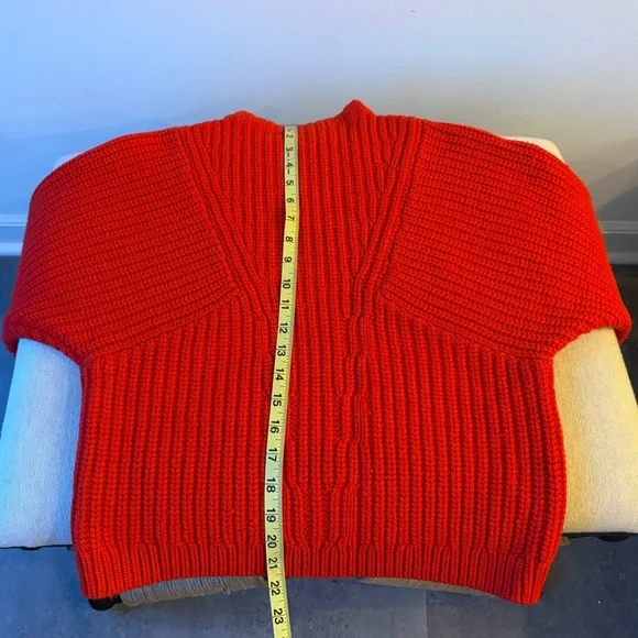 Equipment Vibrant Red Cowl Neck Sweater - Picture 11 of 11